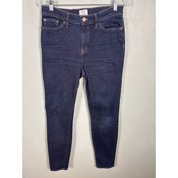 J. Crew Denim Jeans Women's Size 29 Blue Dark Wash Lookout High Rise Skinny - Picture 11 of 13